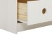 Bücherregal >Umeå< 105x75 cm in Weiß aus Kiefernholz mit Schublade