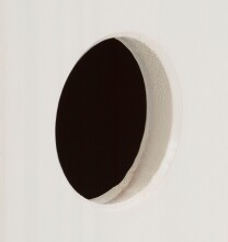 Bücherregal >Umeå< 95x75 cm in Weiß, teilmassives Kiefernholz, 2 Türen