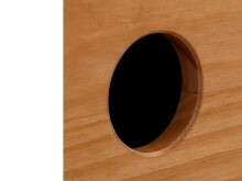 Bücherregal >Umeå< 133x75 cm in Natur, teilmassives Kiefernholz, 2 Türen