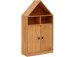 Bücherregal >Umeå< 133x75 cm in Natur, teilmassives Kiefernholz, 2 Türen