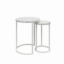 Satztisch >Ailema< 45x57x45 cm – Weiß,...