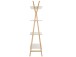 Bücherregal >Berga< Weiß, 99x179x40 cm, MDF & Bugholz, gekreuzte Beine