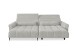 Wohnlandschaft >Wolve< elektr. Sitzverstellung, 2 Kissen, Cord taupe - 277x108x179cm (BxHxT)