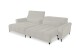Wohnlandschaft >Wolve< elektr. Sitzverstellung, 2 Kissen, Cord taupe - 277x108x179cm (BxHxT)