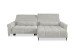 Wohnlandschaft >Wolve< elektr. Sitzverstellung, 2 Kissen, Cord taupe - 277x108x179cm (BxHxT)