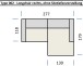 Wohnlandschaft >Wolve< Kopfteilverstellung, 2 Kissen, Cord graubraun - 277x108x179cm (BxHxT)