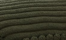 Wohnlandschaft >Wolve< Kopfteilverstellungen, 2 Kissen, Cord oliv - 277x108x179cm (BxHxT)