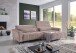 Wohnlandschaft >Wolve< Kopfteilverstellungen, 2 Kissen, Cord rosa - 277x108x179cm (BxHxT)