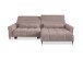 Wohnlandschaft >Wolve< Kopfteilverstellungen, 2 Kissen, Cord rosa - 277x108x179cm (BxHxT)