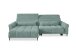 Wohnlandschaft >Wolve< Kopfteilverstellungen, 2 Kissen, Cord mint - 277x108x179cm (BxHxT)
