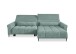 Wohnlandschaft >Wolve< Kopfteilverstellungen, 2 Kissen, Cord mint - 277x108x179cm (BxHxT)