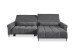 Wohnlandschaft >Wolve< Kopfteilverstellungen, 2 Kissen, dunkelgrau - 277x108x179cm (BxHxT)