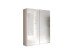 Schwebetürenschrank >Salva< 2 Böden, 2 Stangen, Weiss Hochglanz / Weiss - 180x210x55cm (B/H/T)