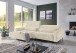 Wohnlandschaft >Wolve< elektr. Sitzverstellung, 2 Kissen, Cord beige - 277x108x179cm (BxHxT)