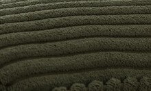 Wohnlandschaft >Wolve< elektr. Sitzverstellung, 2 Kissen, Cord grün - 277x108x179cm (BxHxT)