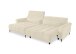 Wohnlandschaft >Wolve< elektr. Sitzverstellung, 2 Kissen, Cord creme - 277x108x179cm (BxHxT)