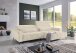 Wohnlandschaft >Wolve< elektr. Sitzverstellung, 2 Kissen, Cord creme - 277x108x179cm (BxHxT)
