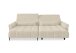 Wohnlandschaft >Wolve< elektr. Sitzverstellung, 2 Kissen, Cord creme - 277x108x179cm (BxHxT)