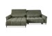 Wohnlandschaft >Wolve< elektr. Sitzverstellung, 2 Kissen, Cord oliv - 277x108x179cm (BxHxT)
