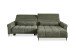 Wohnlandschaft >Wolve< elektr. Sitzverstellung, 2 Kissen, Cord oliv - 277x108x179cm (BxHxT)