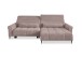 Wohnlandschaft >Wolve< elektr. Sitzverstellung, 2 Kissen, Cord rosa - 277x108x179cm (BxHxT)