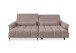 Wohnlandschaft >Wolve< elektr. Sitzverstellung, 2 Kissen, Cord rosa - 277x108x179cm (BxHxT)