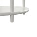 Beistelltisch >Rundo< Weiß, 66x55x45 cm, MDF-Tischplatte, Schublade, goldener Griff
