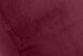 Sitzhocker >Lerry< rot, 43x37x37 cm, Samt, schwarze Metallbeine