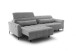 Big-Sofa >Wolve< 1x elektr. Sitzverstellung, 2 Kissen, graublau - 280x108x118cm (BxHxT)