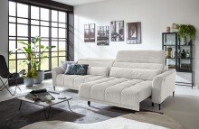 Big-Sofa >Wolve< 1x elektr. Sitzverstellung, 2...