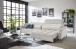 Big-Sofa >Wolve< 1x elektr. Sitzverstellung, 2 Kissen, Cord taupe - 280x108x118cm (BxHxT)