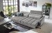 Big-Sofa >Wolve< 2x elektr. Sitzverstellung, 2 Kissen, silbergrau - 280x108x118cm (BxHxT)