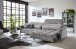 Big-Sofa >Wolve< 1x elektr. Sitzverstellung, 2 Kissen, silbergrau - 280x108x118cm (BxHxT)