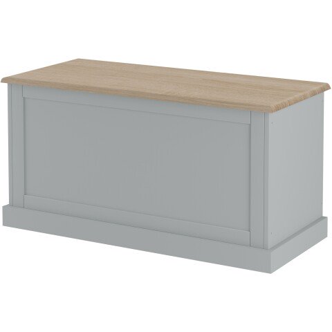 Truhe >Mikkel< in Grau - 90x45x40cm (BxHxT)