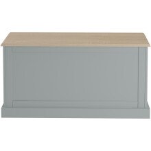 Truhe >Mikkel< in Grau - 90x45x40cm (BxHxT)