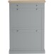 Schuhschrank >Mikkel< in Grau - 80x105x30cm (BxHxT)