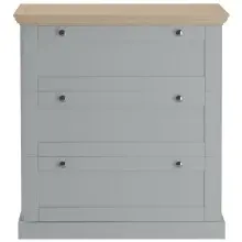 Kommode >Mikkel< in Grau - 75x80x35cm (BxHxT)
