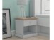 Nachttisch >Mikkel< in Grau - 45x45x35cm (BxHxT)