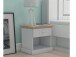Nachttisch >Mikkel< in Grau - 45x45x35cm (BxHxT)