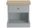 Nachttisch >Mikkel< in Grau - 45x45x35cm (BxHxT)