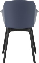 Esszimmerstuhl >Jerrik< (2er Set) in Blau, Kunststoff - 58x84x51cm (BxHxT)