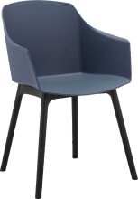 Esszimmerstuhl >Jerrik< (2er Set) in Blau, Kunststoff - 58x84x51cm (BxHxT)