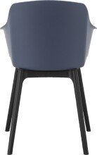Esszimmerstuhl >Jerrik< (2er Set) in Blau, Kunststoff - 58x84x51cm (BxHxT)