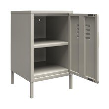 Beistelltisch >Steen< in Grau, Metall - 37x68x39cm (BxHxT)