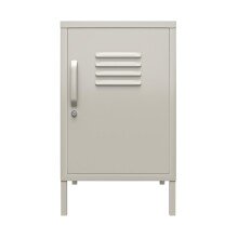 Beistelltisch >Steen< in Grau, Metall - 37x68x39cm...