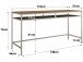 Schreibtisch >Steen< in Grau - 153x76x51cm (BxHxT)