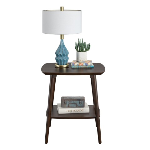 Beistelltisch >Snorre< in Braun, MDF,Holz,Holzfurnier - 54x59x47cm (BxHxT)