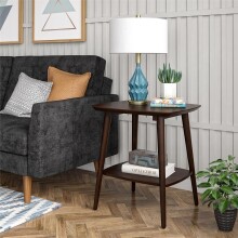 Beistelltisch >Snorre< in Braun, MDF,Holz,Holzfurnier - 54x59x47cm (BxHxT)