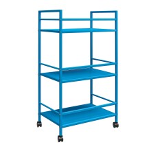 Servierwagen >Rasmus< in Blau - 43x77x29 (BxHxT)
