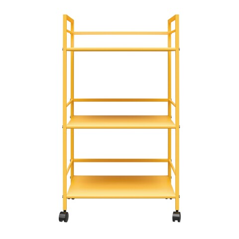 Servierwagen >Rasmus< in Gelb - 43x77x29 (BxHxT)